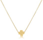 Egirl 14" Necklace Gold Signature Cross