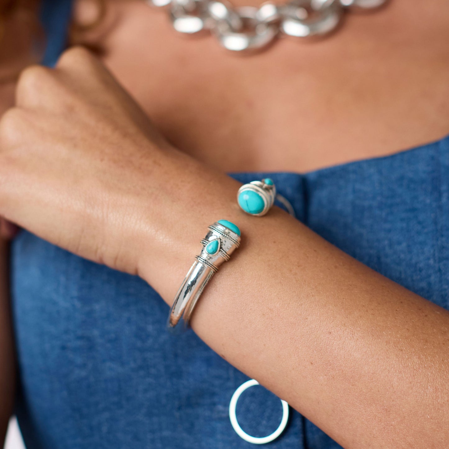 Cannes Demi Cuff - Silver