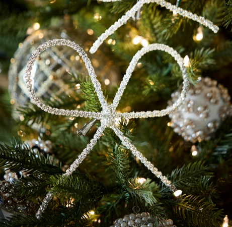 6" Bow Clip-On Ornament