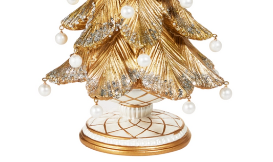 18" Gold Tree with Pearls