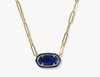 Elisa enamel link chain necklace