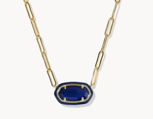 Elisa enamel link chain necklace