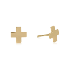 Signature cross flat stud