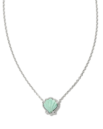 BRYNNE SHELL SHORT PENDANT NECKLACE