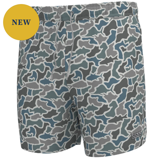 Youth Bayview Swim Trucks - Fish Camo