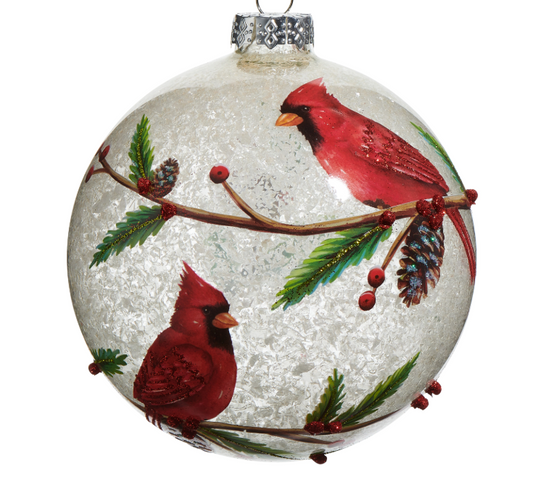 5" Cardinal Ball Ornament