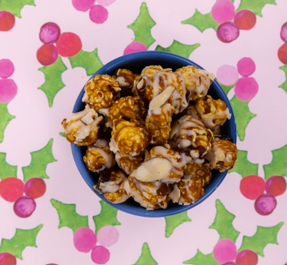 Cranberry Almond Cylinder Holiday Popcorn