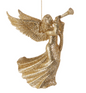 6" Champagne Glitter Angel Ornament