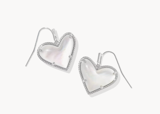 Ari Heart Statement Drop Earrings