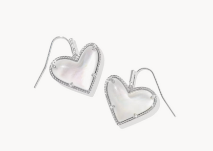 Ari Heart Statement Drop Earrings