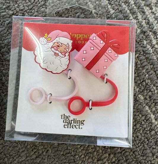 Christmas Straw Topper Set