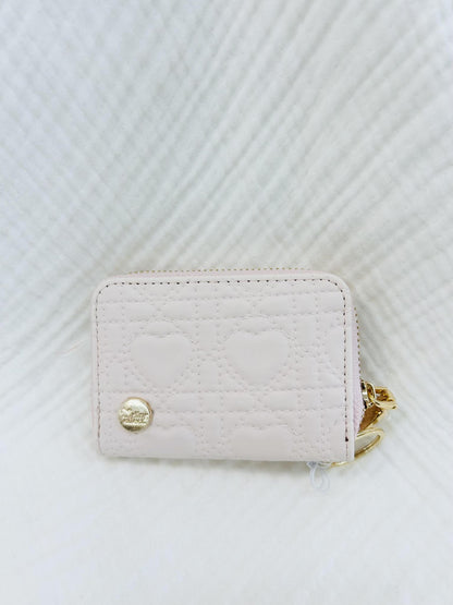 Zip Around Wallet-Blush Hearts
