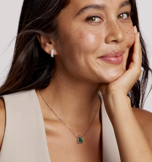 Holiday Tree Pendent Necklace