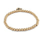 4mm gold beaded bracelet