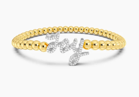 Gold Joy! Beaded Bracelet