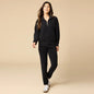 Vintage Terry 1/4 Zip with Jogger - Black