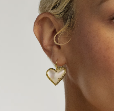 Ari Heart Statement Drop Earrings