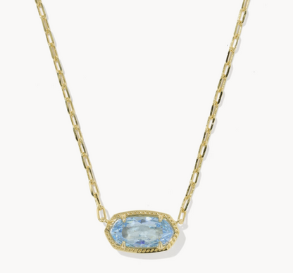 Elisa Luxe Gold Short Pendant Necklace