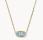 Elisa Luxe Gold Short Pendant Necklace