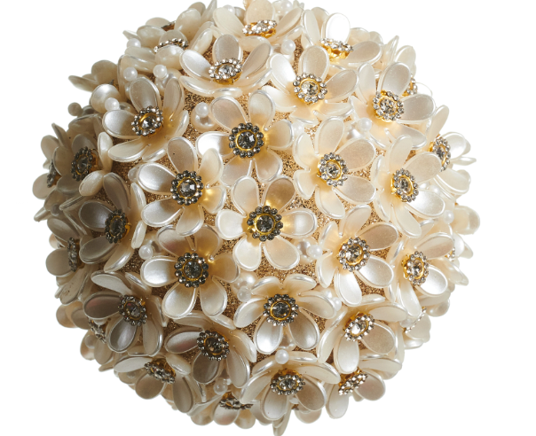 Pearl Floral Ball Ornament