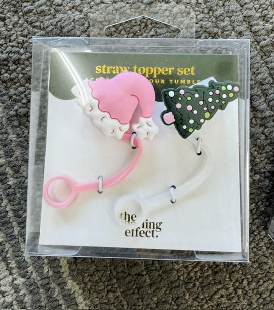 Christmas Straw Topper Set