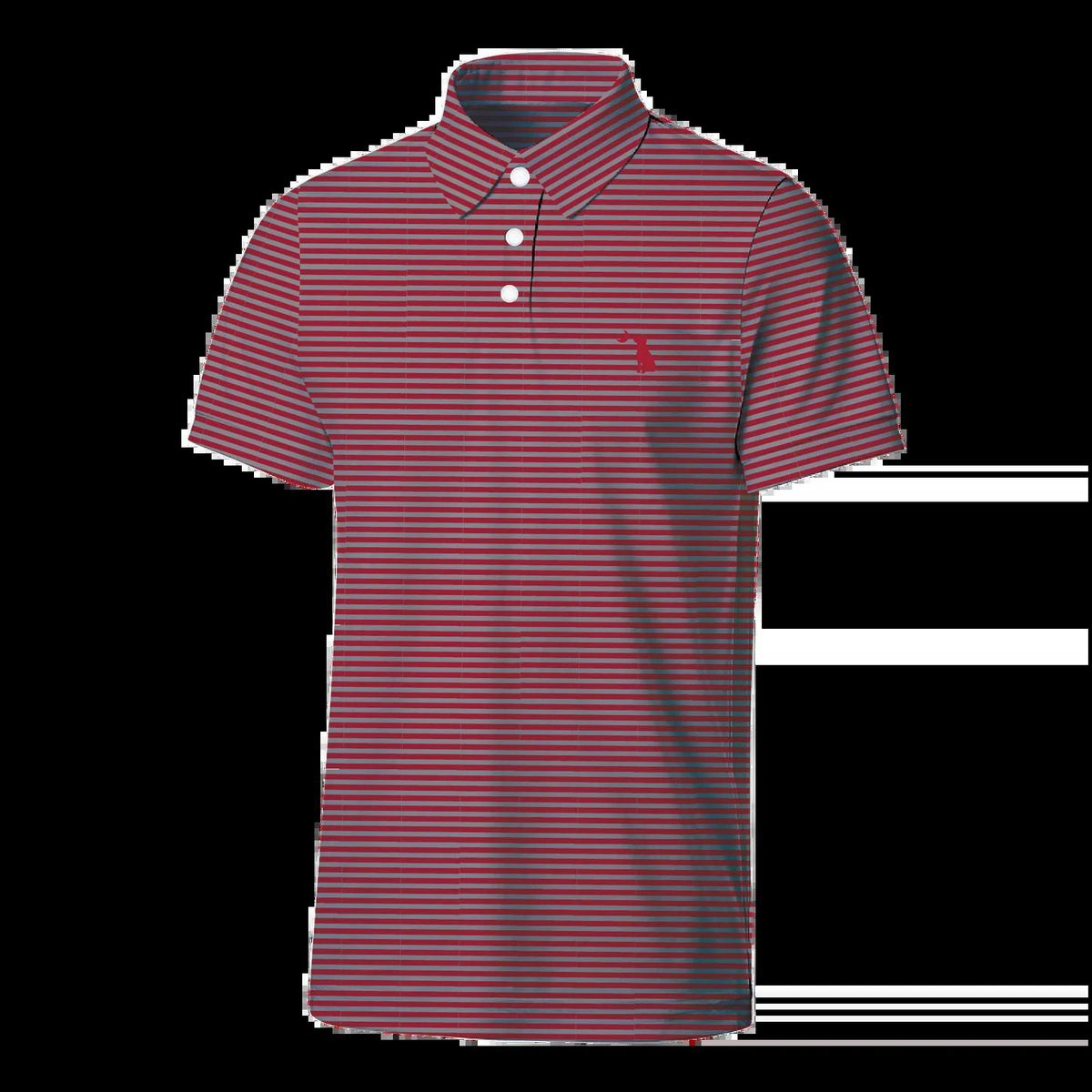 Local Boy Palms Polo Crimson/Grey