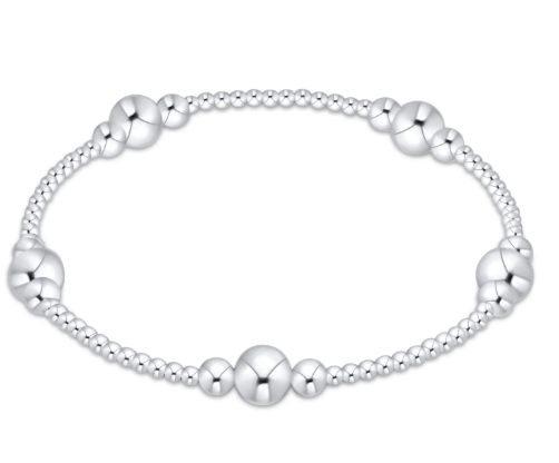 purpose sterling silver bead bracelet
