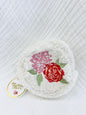Teddy Pouch-Circle Roses