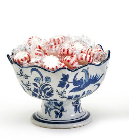Scalloped Edge Footed Bowl