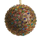 4" Multicolor Jewel Ball Ornament