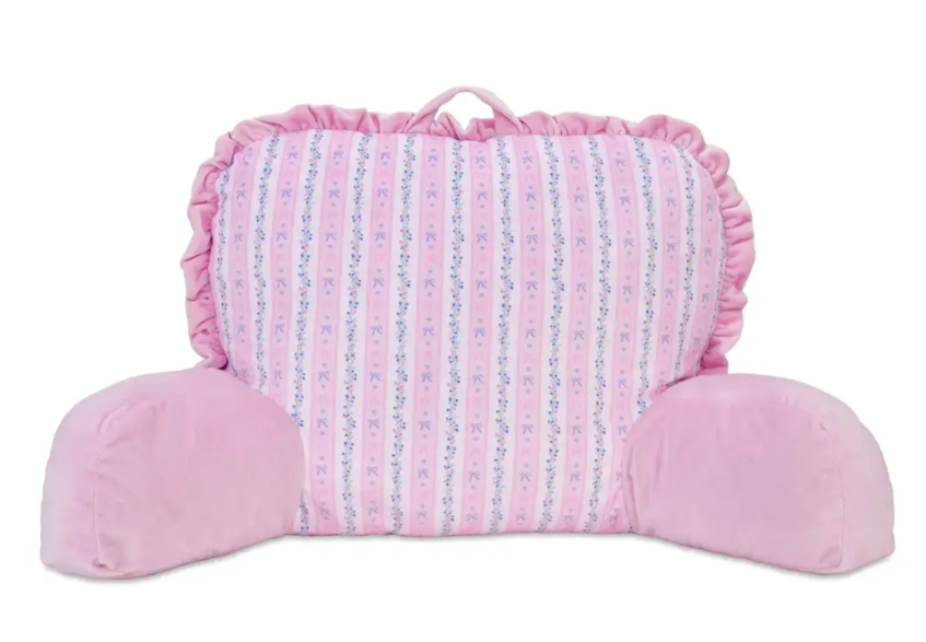 Floral stripes lounge pillow
