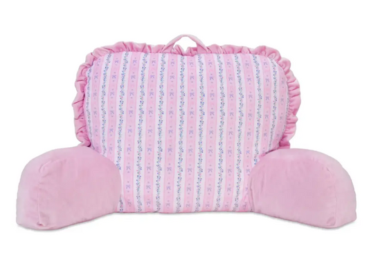 Floral stripes lounge pillow