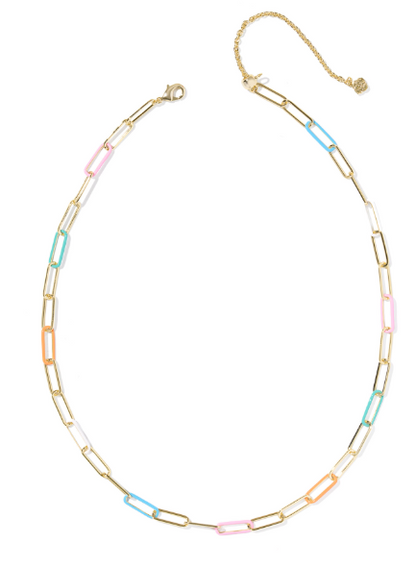 Ainsley convertible chn necklace - gld mutli mix necklace