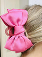 Satin Bow Claw Clip