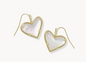 Ari Heart Statement Drop Earrings