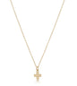 Egirl 14" Necklace Gold-Signature Cross Small Gold Charm