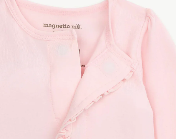 Pink Dogwood Footie w/ Ruffles