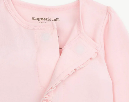 Pink Dogwood Footie w/ Ruffles