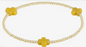signature cross gold 2mm bracelet