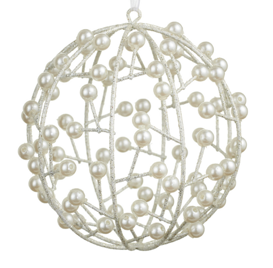 5" Pearl Ball Ornament