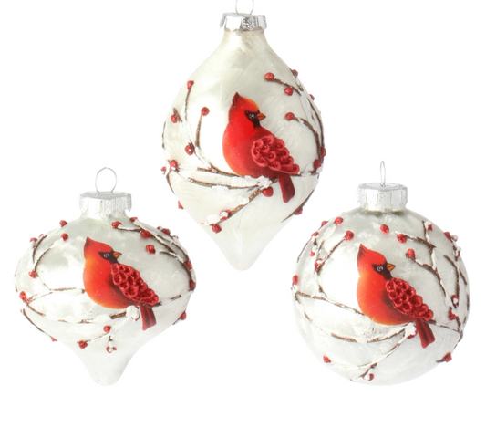 3" Cardinal Ornament