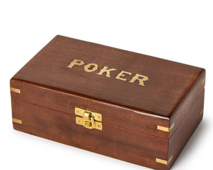 wooden poker box