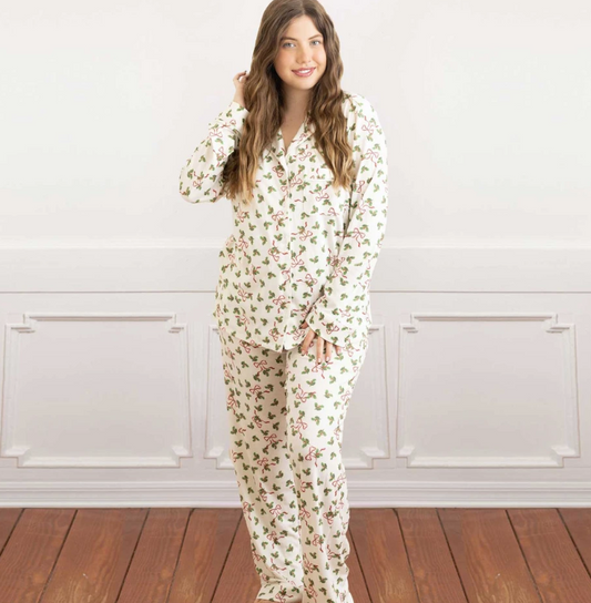 Jingle Bow Long Luze Pj Set