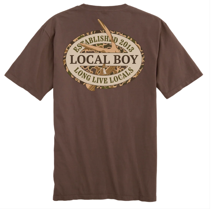 Youth Old School Antler Oval T-Shirt