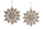 7" Pearl and Jewel Snowflake Ornaments