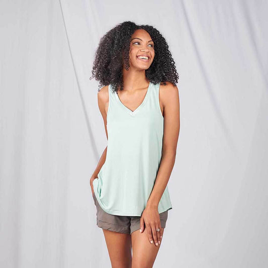 DOUBLE V-NECK TANK