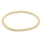 classic gold 3mm bead bracelet