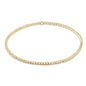 classic gold 2mm bead bracelet