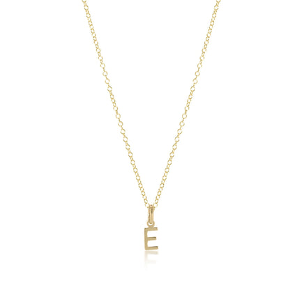 16" Initial Necklace - gold
