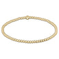 classic gold 2.5mm bead bracelet